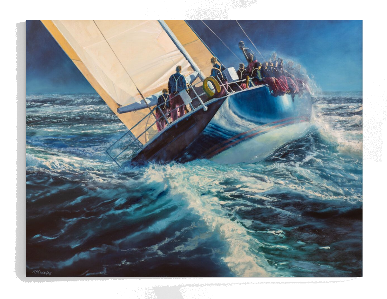 Sailing into the Unknown - Print op Canvas