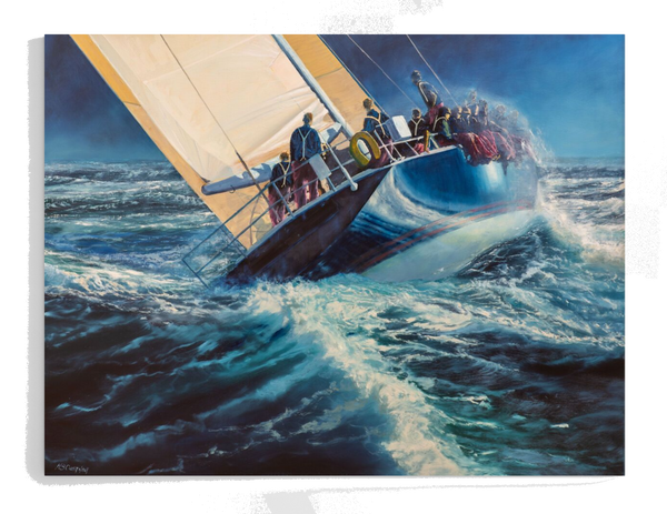Sailing into the Unknown - Art Paper Print