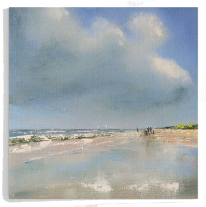 Beach Walk - Print op Canvas